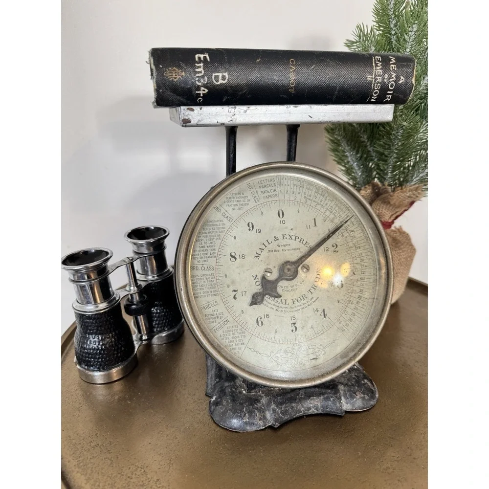 Vintage Style Glass Decorative Binoculars Metal Decor Home